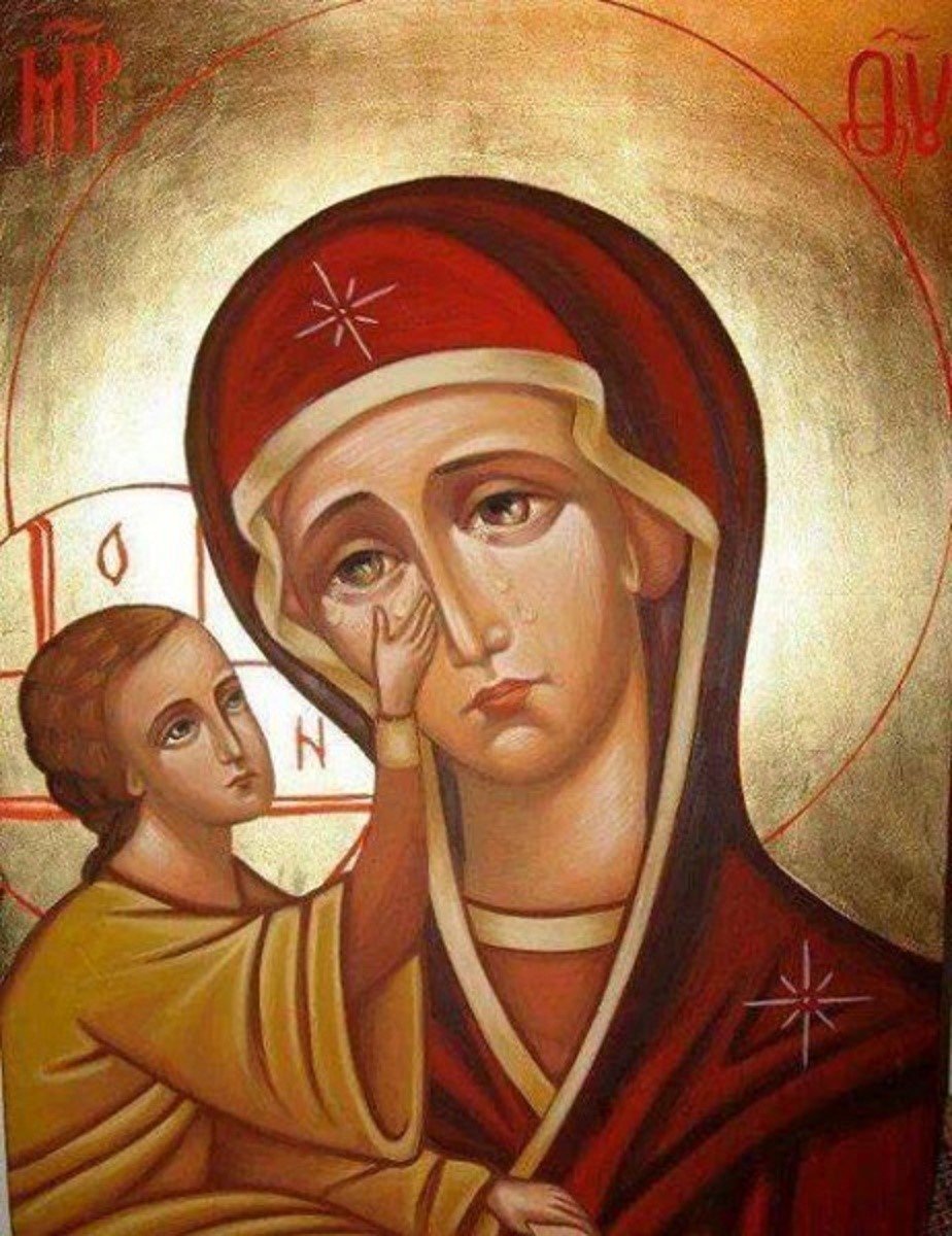 Икона Божией матери о грешных Святая Ходатаица