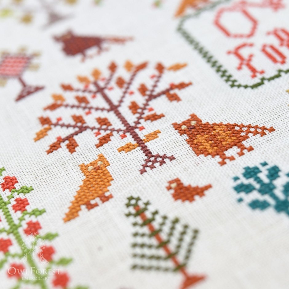 Совиный лес owlforest Embroidery