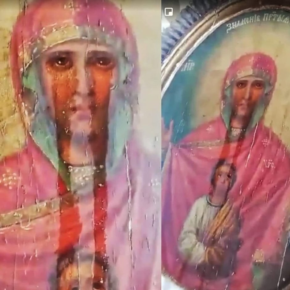 Икона Божией матери в Тульской области мироточит