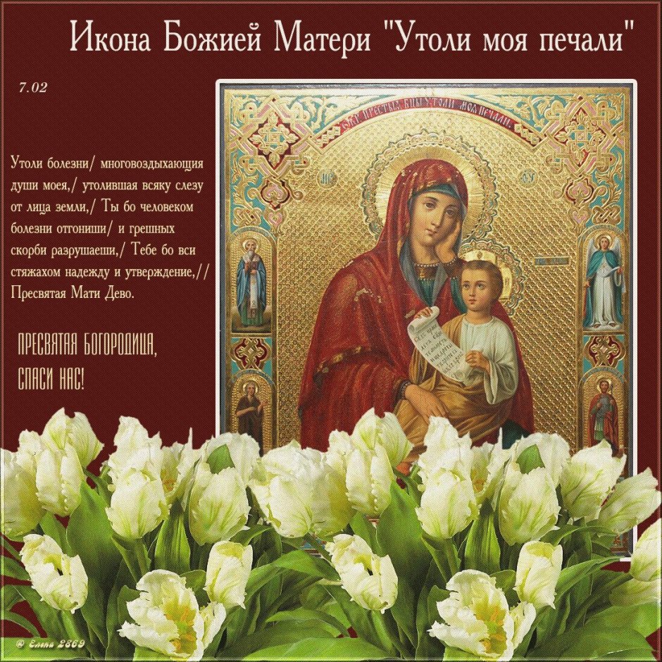 Праздник иконы Божией матери «Утоли моя печали»