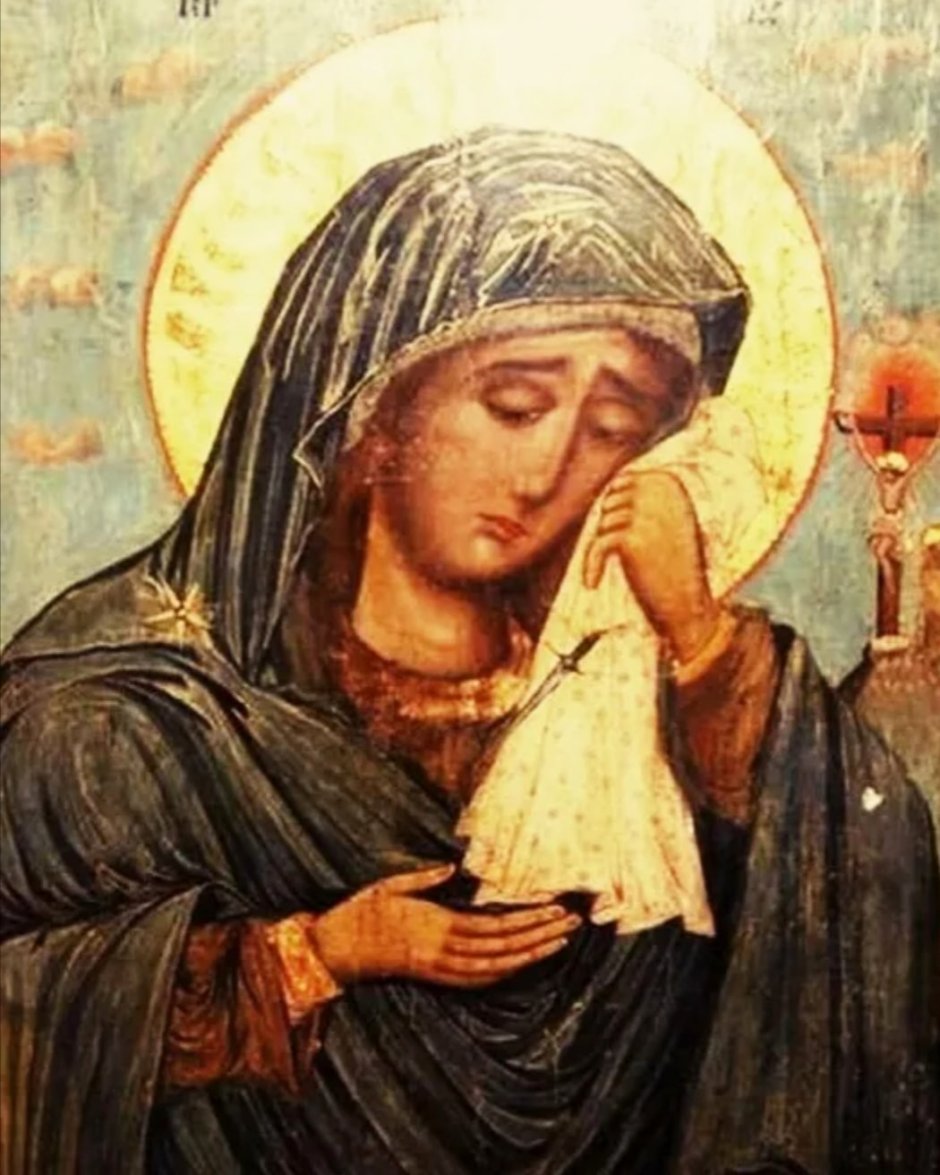 Икона Божией матери плач Богородицы