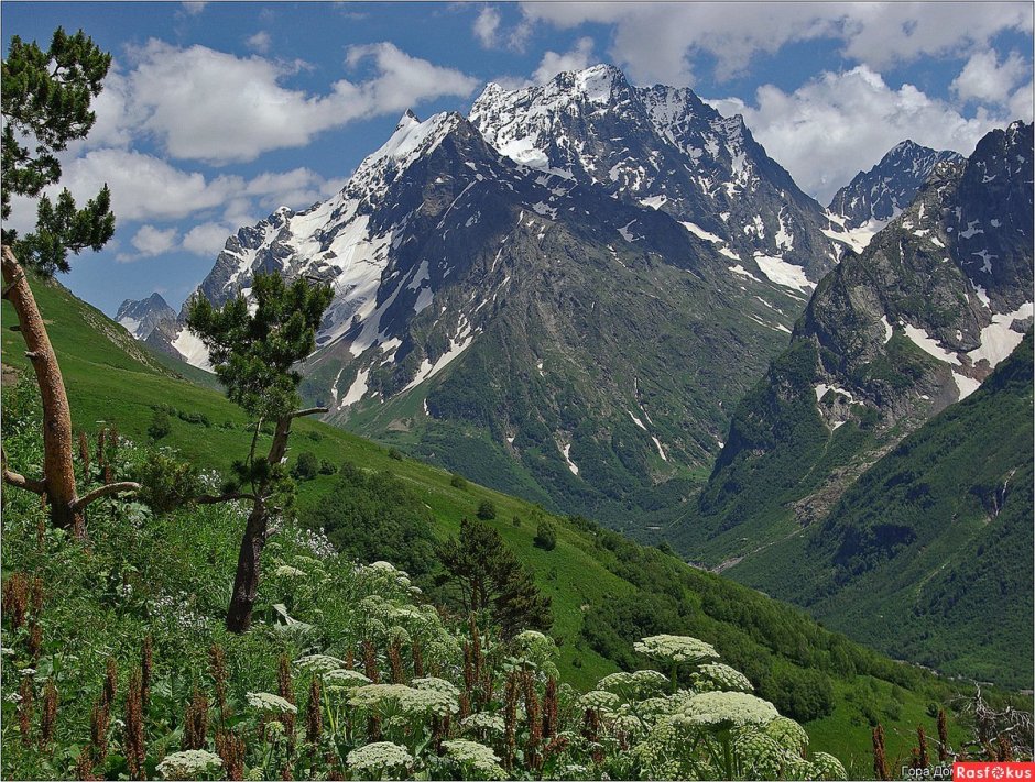 Кавказ Карачаево Черкесия Домбай