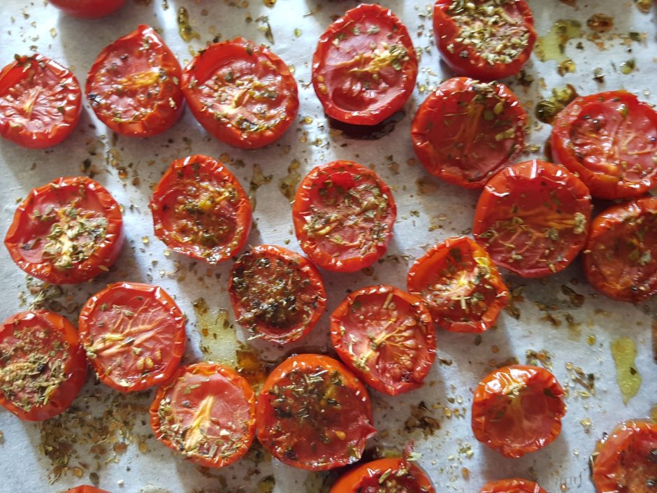 Карамелизированные томаты черри