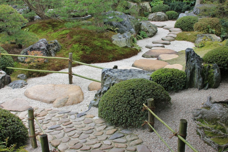 Рокарий стиля японский сад Альпийская горка