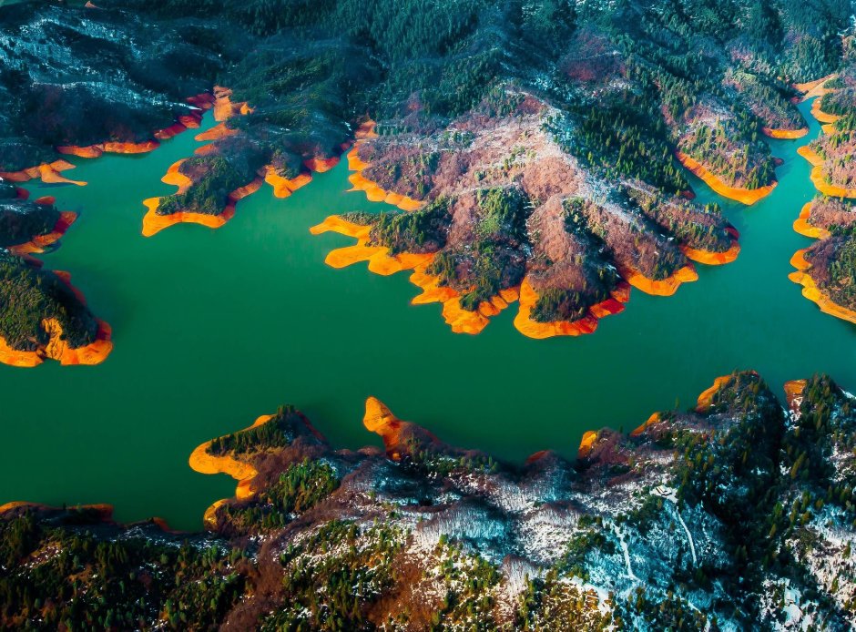 Озеро Шаста в Калифорнии